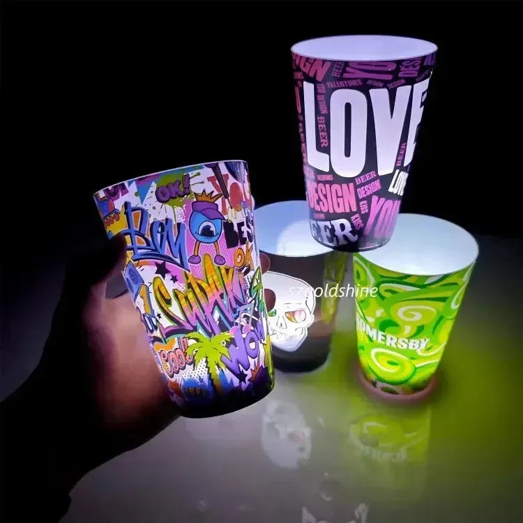 Glow & Go LED Party Cups (12 oz) - Bear Hugs