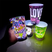 Glow & Go LED Party Cups (12 oz) - Bear Hugs
