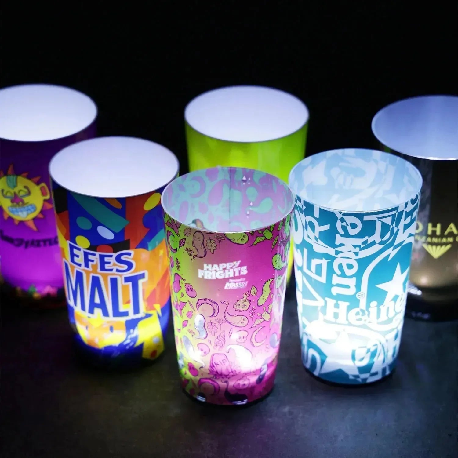 Glow & Go LED Party Cups (12 oz) - Bear Hugs