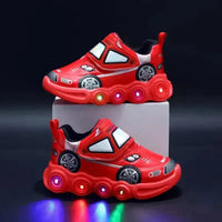 Glow & Go Luminous Cartoon Car Sneakers - Bear Hugs