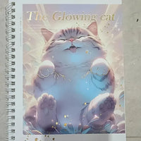 Glowing Cat A5 Spiral Notebook - Bear Hugs
