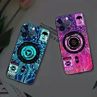 Glowing LED Circle Smart Voice Controlled Cover (For iPhone) - Bear Hugs
