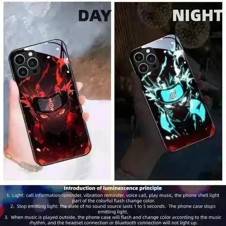 Glowing Naruto Flashing Smart LED Cover (For iPhone) - Bear Hugs