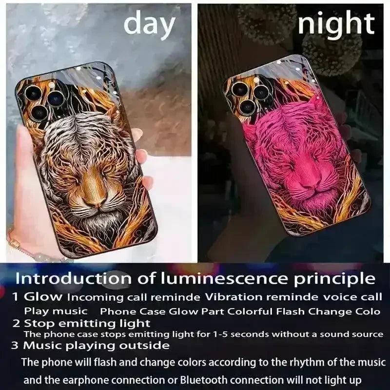 Glowing Tiger LED Smart Voice Controlled Cover (For Samsung) - Bear Hugs