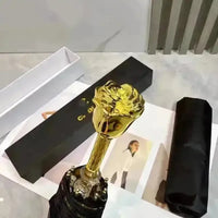 Golden Rose Luxury Tri-Fold Umbrella - Bear Hugs