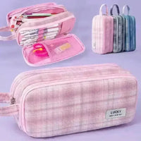 Good Luck Large Canvas Pencil Pouch - Bear Hugs