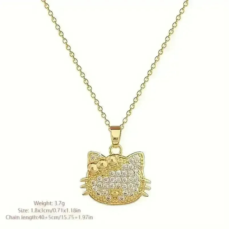 Gorgeous Hollow Hello Kitty Necklace - Bear Hugs