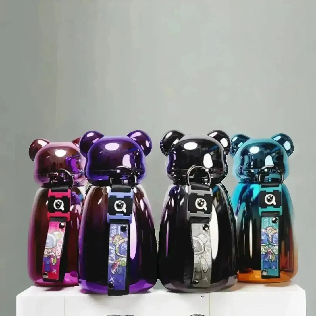 Gradient Bear Shaped Steel Bottle (460 ml) - Bear Hugs