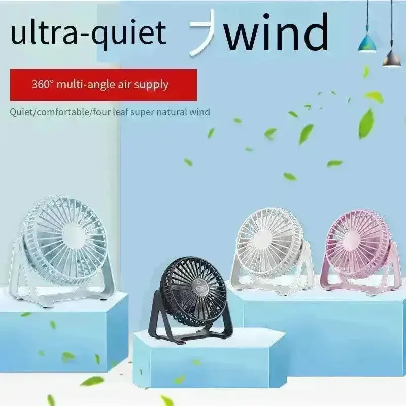 Gradient Ultra Silent Mini USB Fan - Bear Hugs