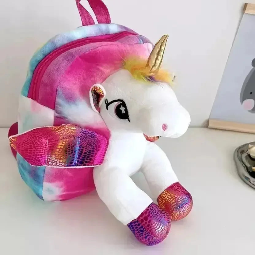 Gradient Unicorn 3D Plush Backpack - Bear Hugs
