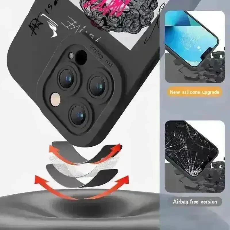 Graffiti Art Aesthetic Soft Phone Case (For iPhones) - Bear Hugs