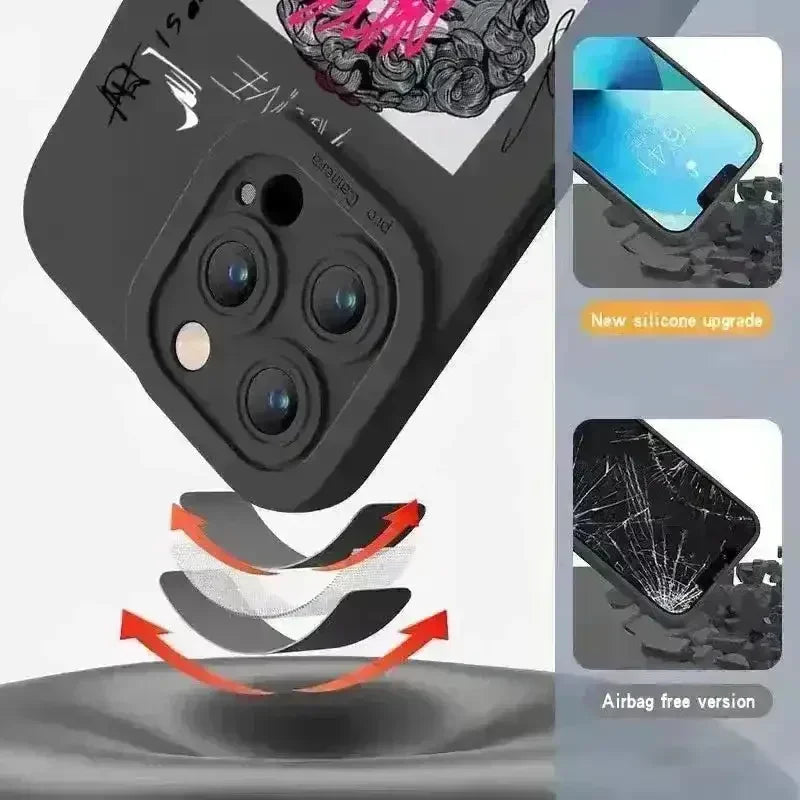 Graffiti Art Aesthetic Soft Phone Case (For iPhones) - Bear Hugs