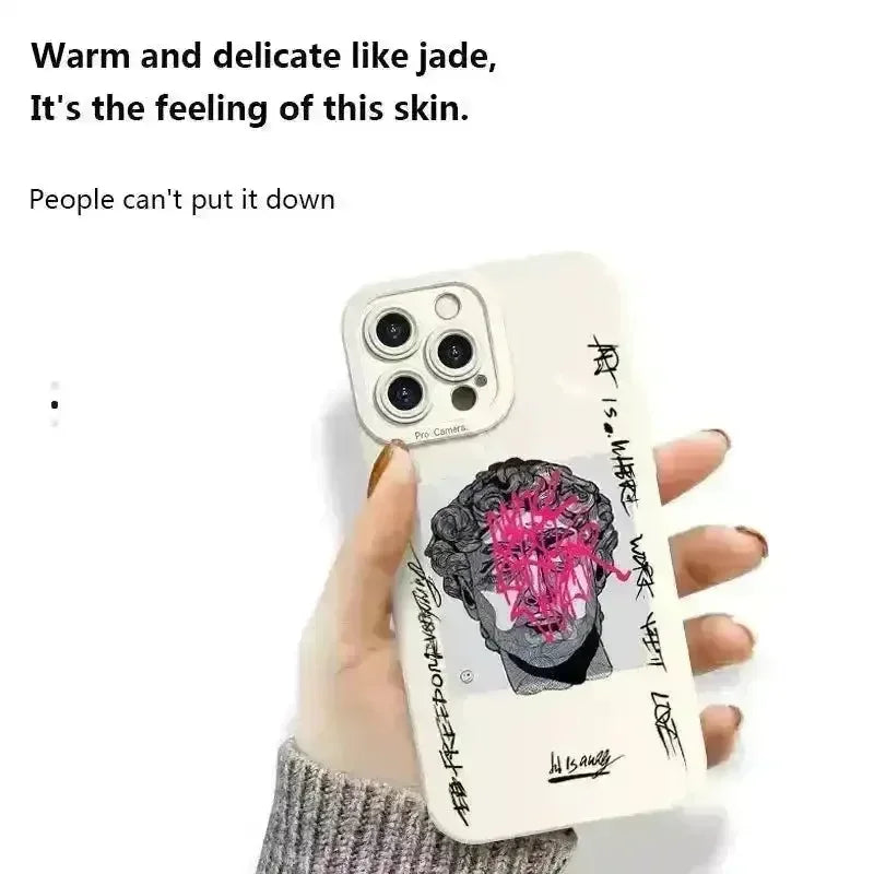 Graffiti Art Aesthetic Soft Phone Case (For iPhones) - Bear Hugs