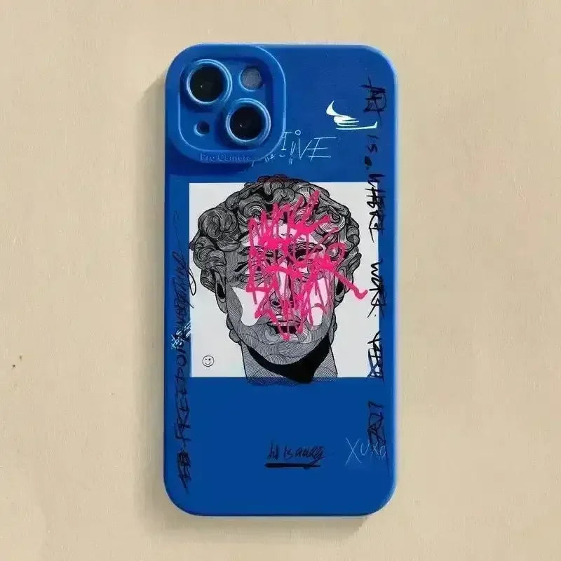 Graffiti Art Aesthetic Soft Phone Case (For iPhones) - Bear Hugs