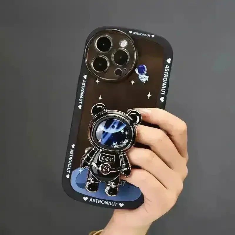 Graphic Printed Astronaut Case (For iPhone) - Bear Hugs