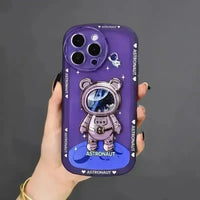 Graphic Printed Astronaut Case (For iPhone) - Bear Hugs