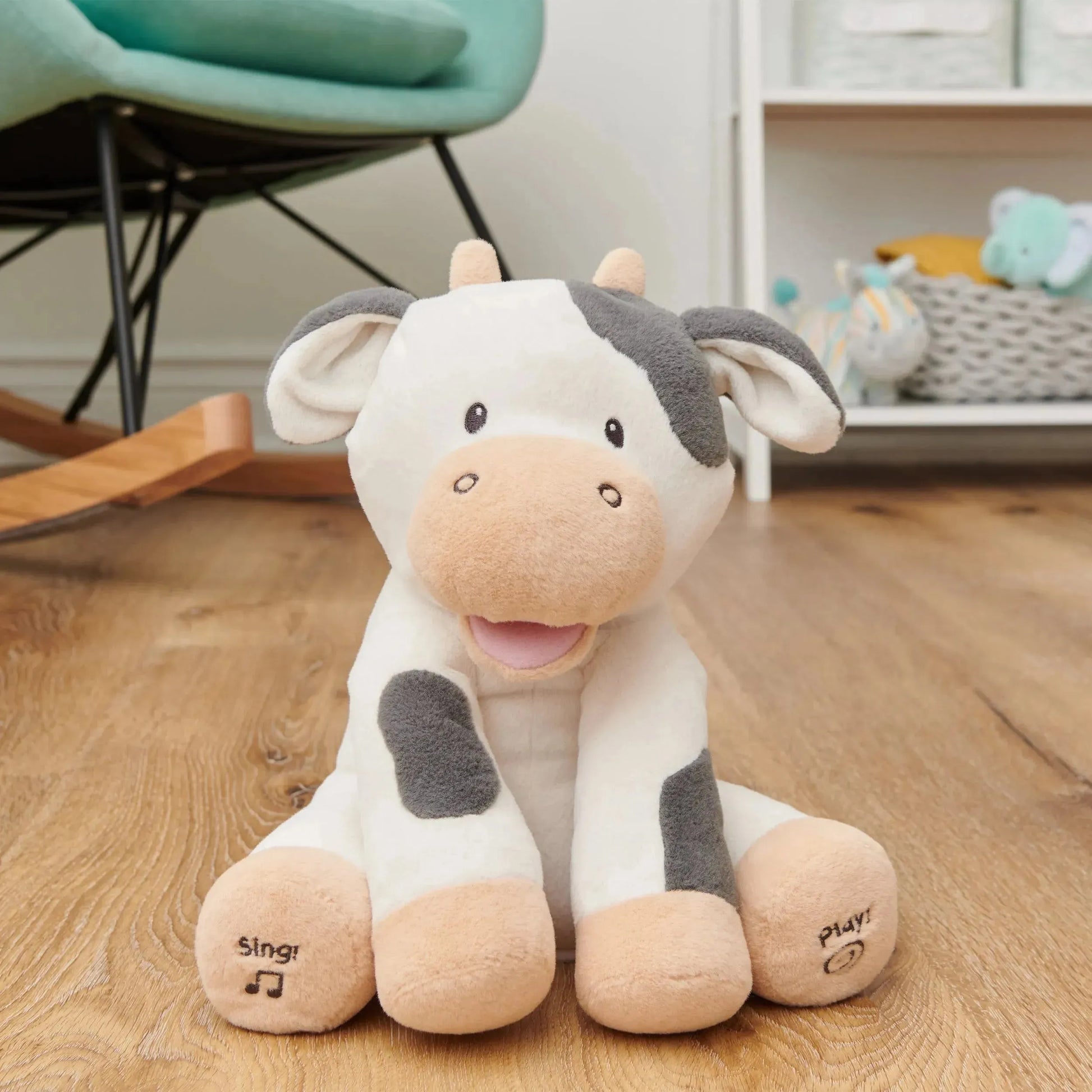 Gund Buttermilk the Cow Interactive Plushie - Bear Hugs