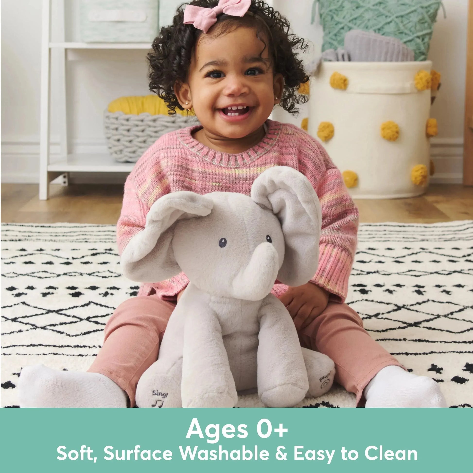 Gund Flappy The Elephant Interactive Plushie - Bear Hugs