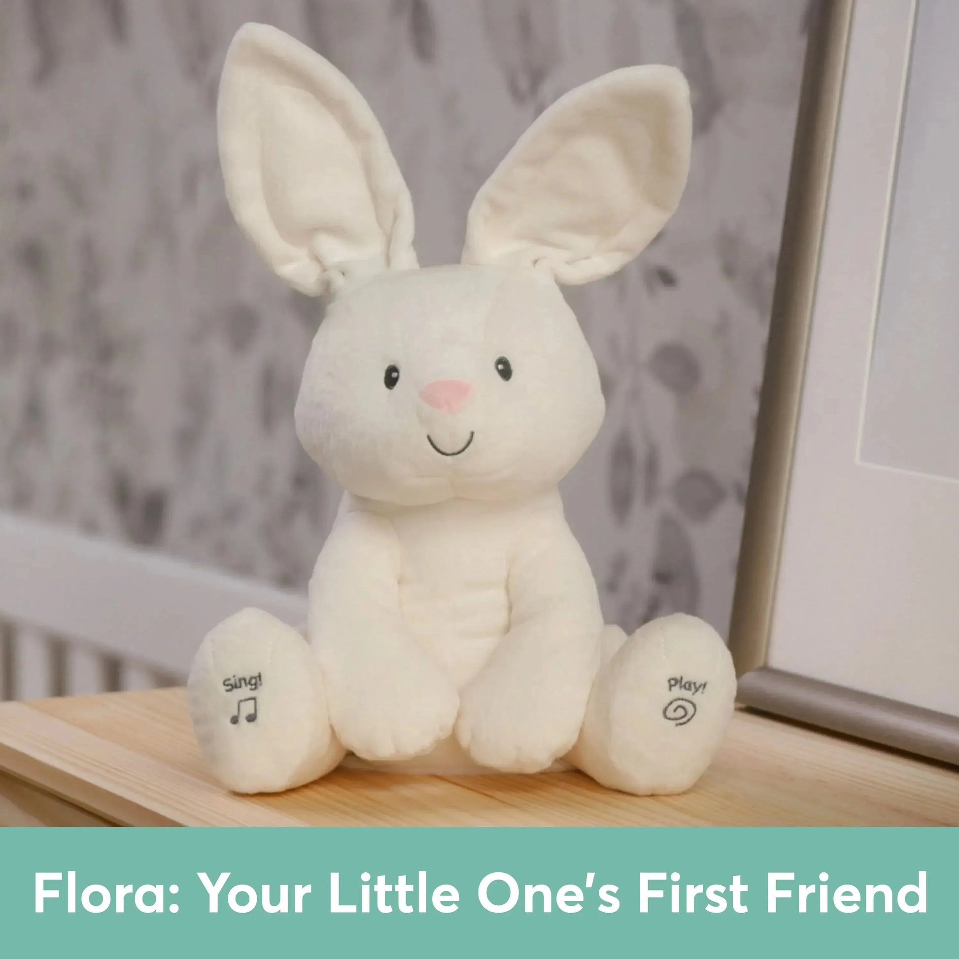 Gund Flora the Bunny Interactive Plushie - Bear Hugs