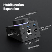 Hagibis Knob USB-C Hub With Shortcut Buttons Docking Station - Bear Hugs