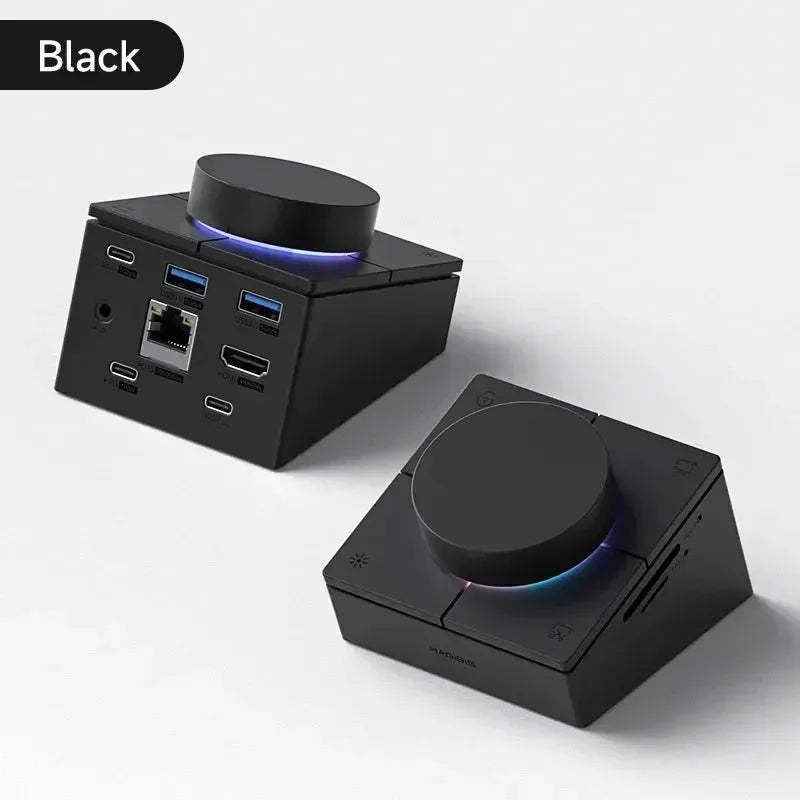 Hagibis Knob USB-C Hub With Shortcut Buttons Docking Station - Bear Hugs
