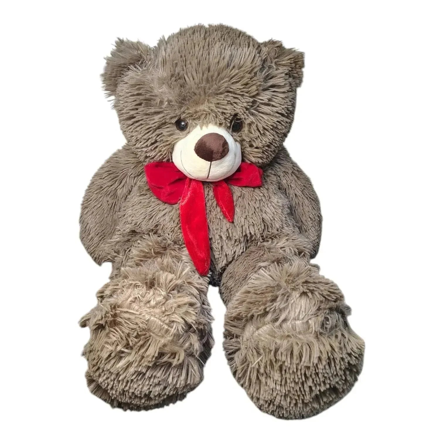 Hairy Bow Teddy Plush Toy (90 cm) - Bear Hugs