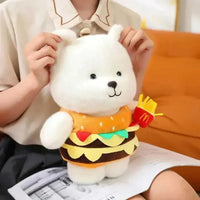 Hamburger Bear Plushie (25 cm) - Bear Hugs