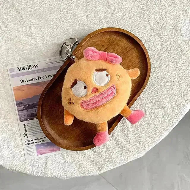 Happy & Sad Plush Cookie Keychains - Bear Hugs