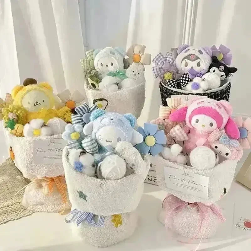 Happy Day Sanrio Romantic Plush Bouquet - Bear Hugs