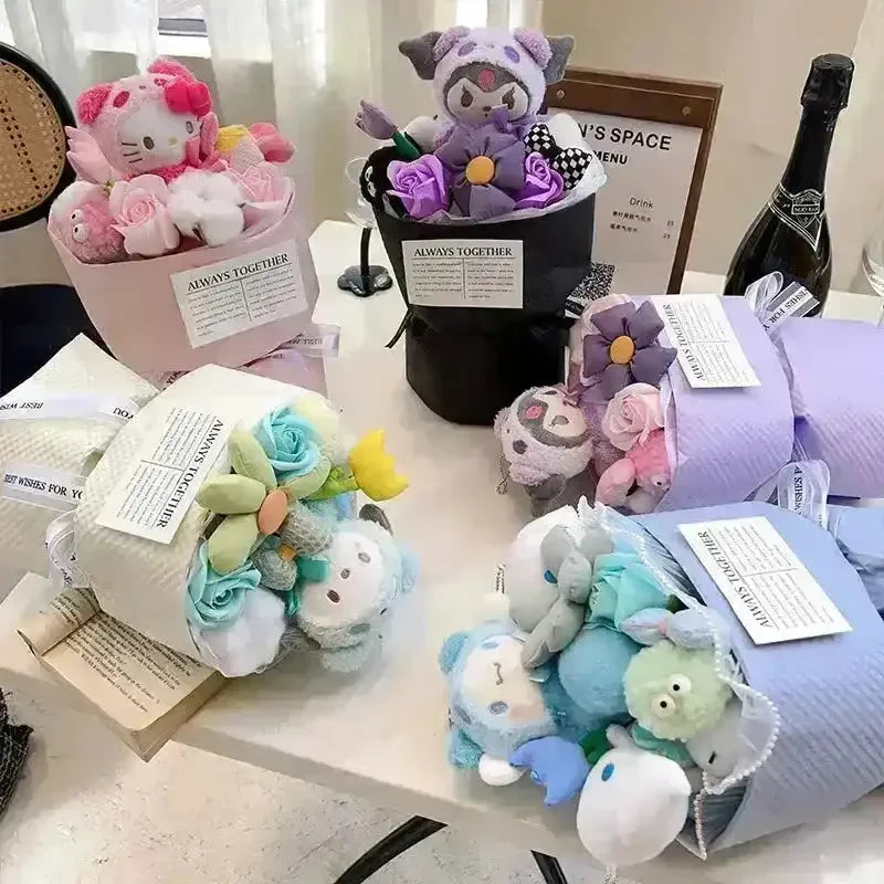 Happy Day Sanrio Romantic Plush Bouquet - Bear Hugs