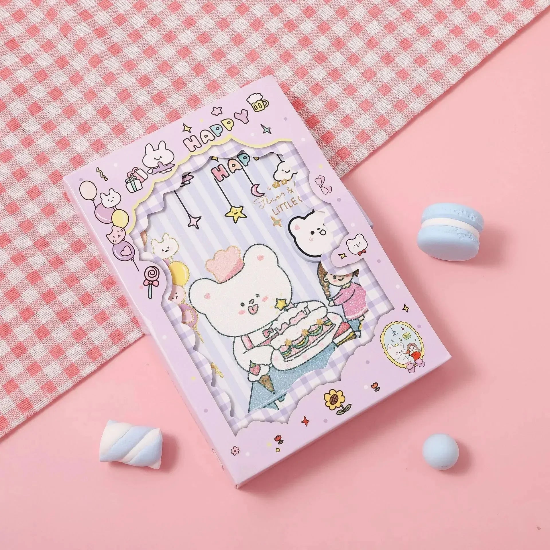 Happy Friends Diary with Magnetic Clasp - Bear Hugs