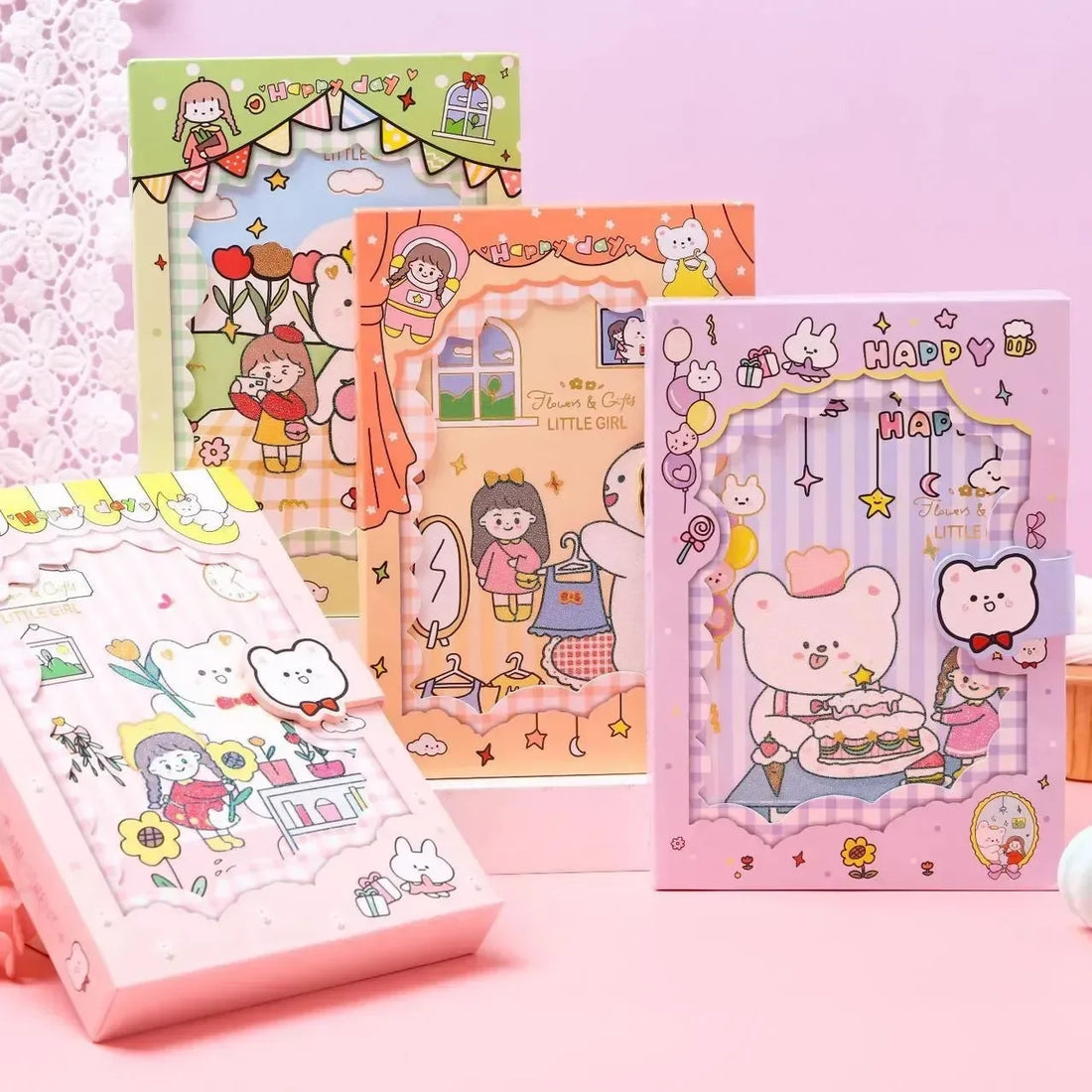 Happy Friends Diary with Magnetic Clasp - Bear Hugs