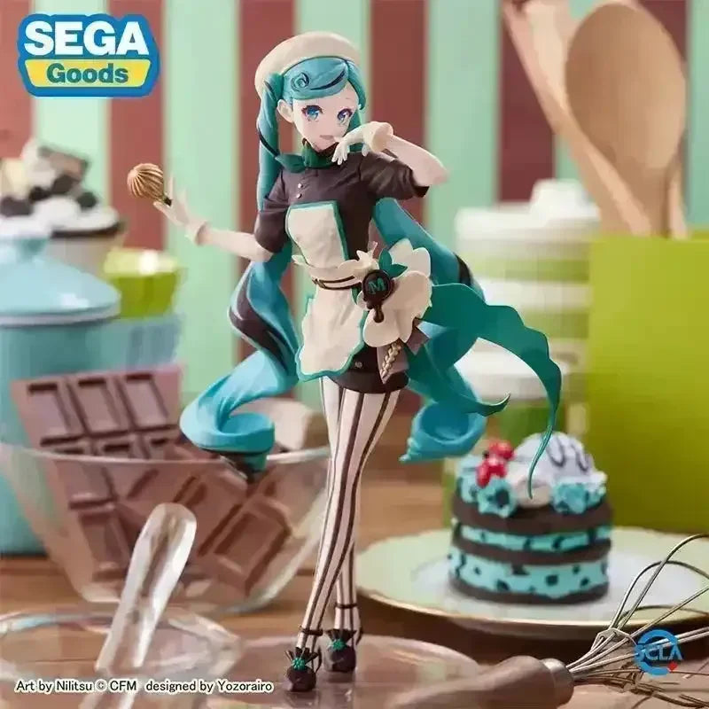 Hatsune Miku Dark Chocolate Chef Action Figure (21 cm) - Bear Hugs