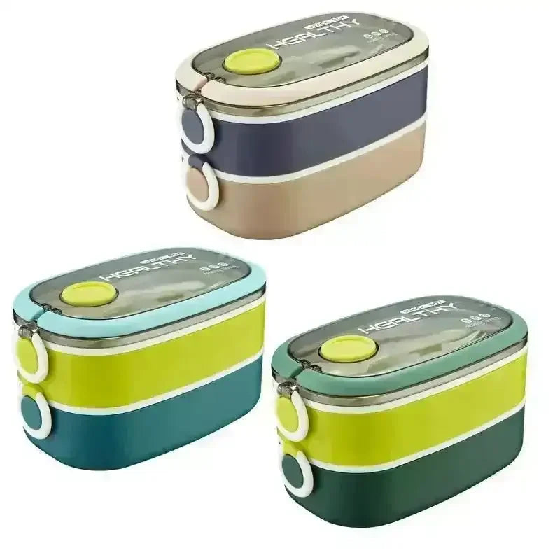 Healthy Double Layer Lunch Box - Bear Hugs