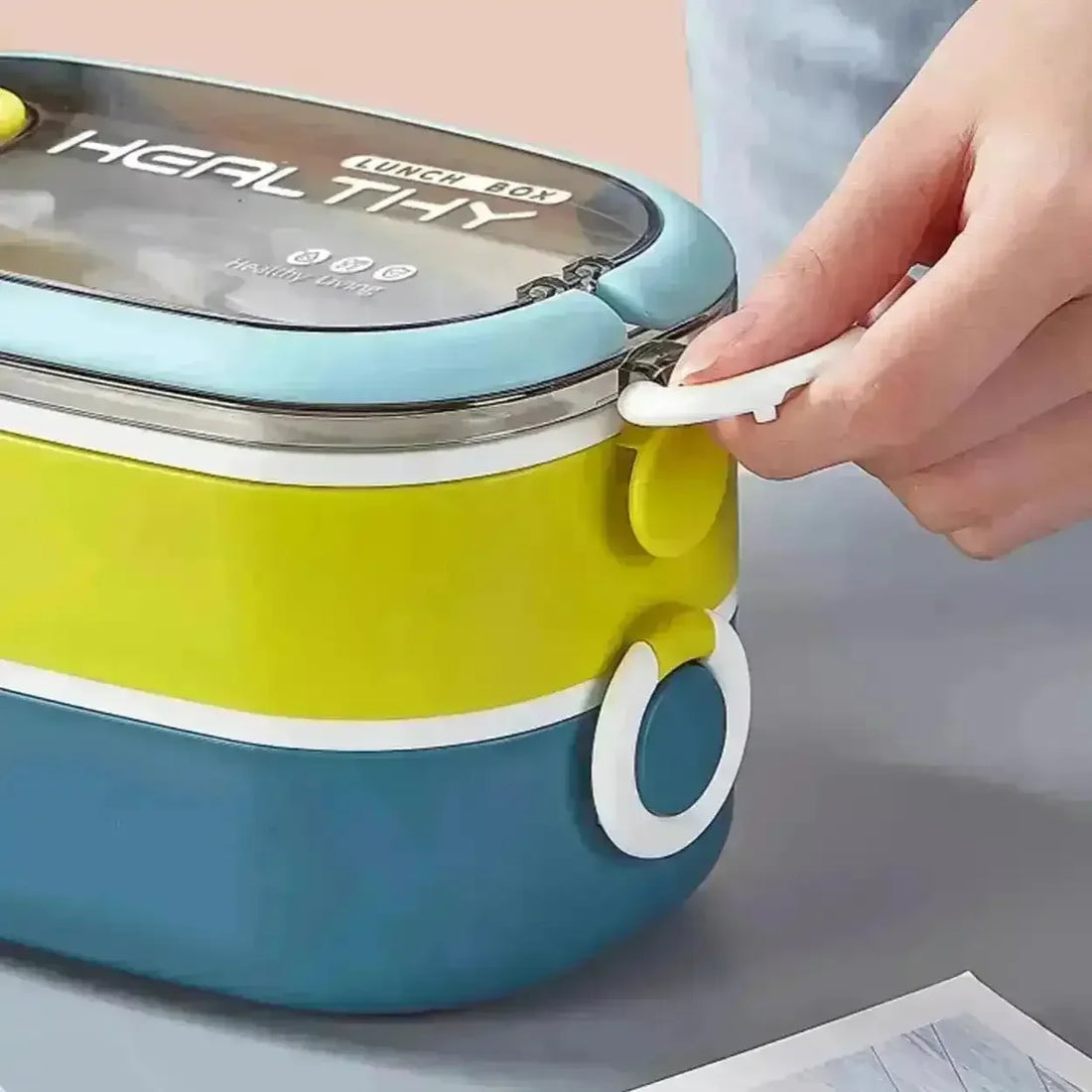 Healthy Double Layer Lunch Box - Bear Hugs