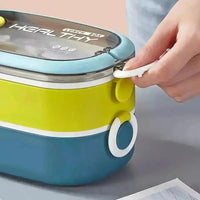 Healthy Double Layer Lunch Box - Bear Hugs