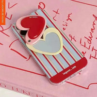 Heart's Reflection Mirror Case (For iPhones) - Bear Hugs