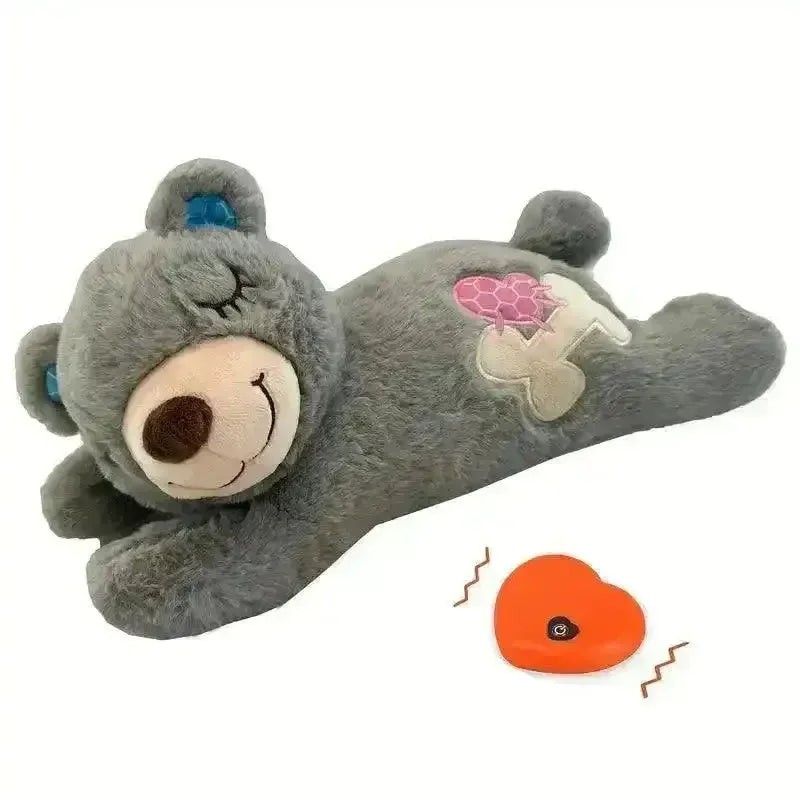 Heartbeat Sounds Bear and Puppy Plushie - Bear Hugs