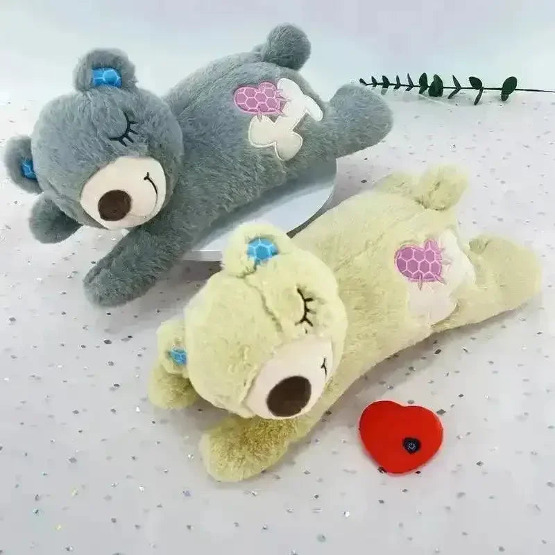 Heartbeat Sounds Bear and Puppy Plushie - Bear Hugs