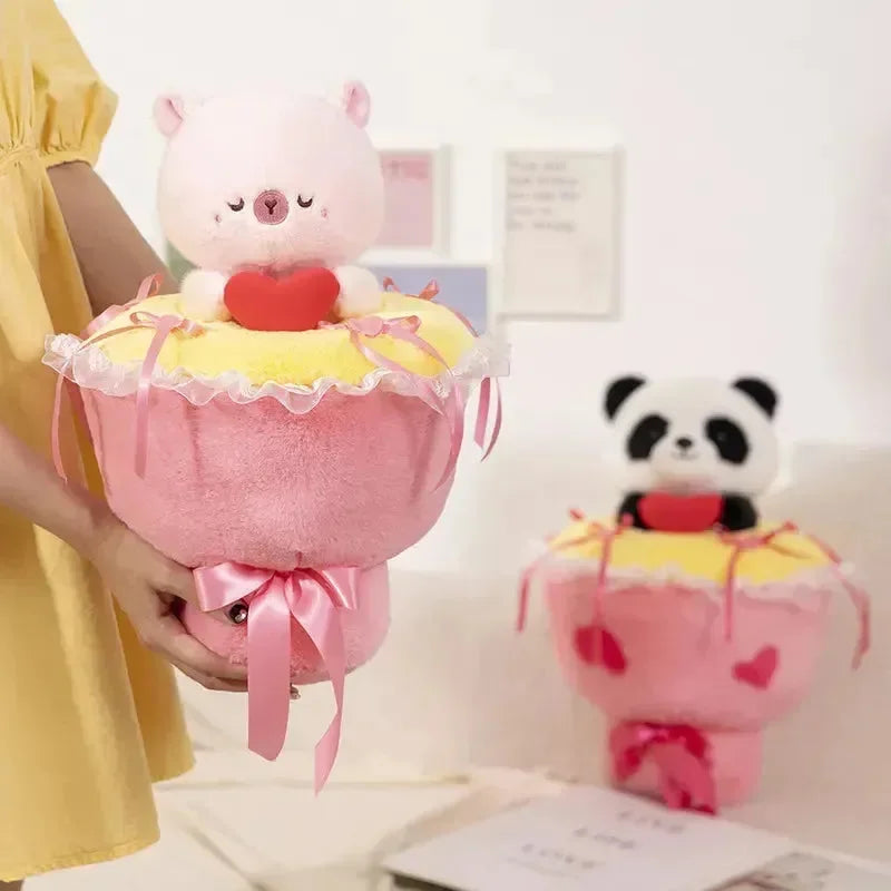 Heartfelt Hugs Capy-Panda Plush Bouquet - Bear Hugs