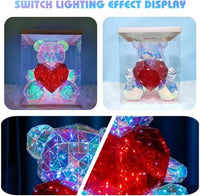 Heartlight Harmony Teddy Bear Lamp - Bear Hugs