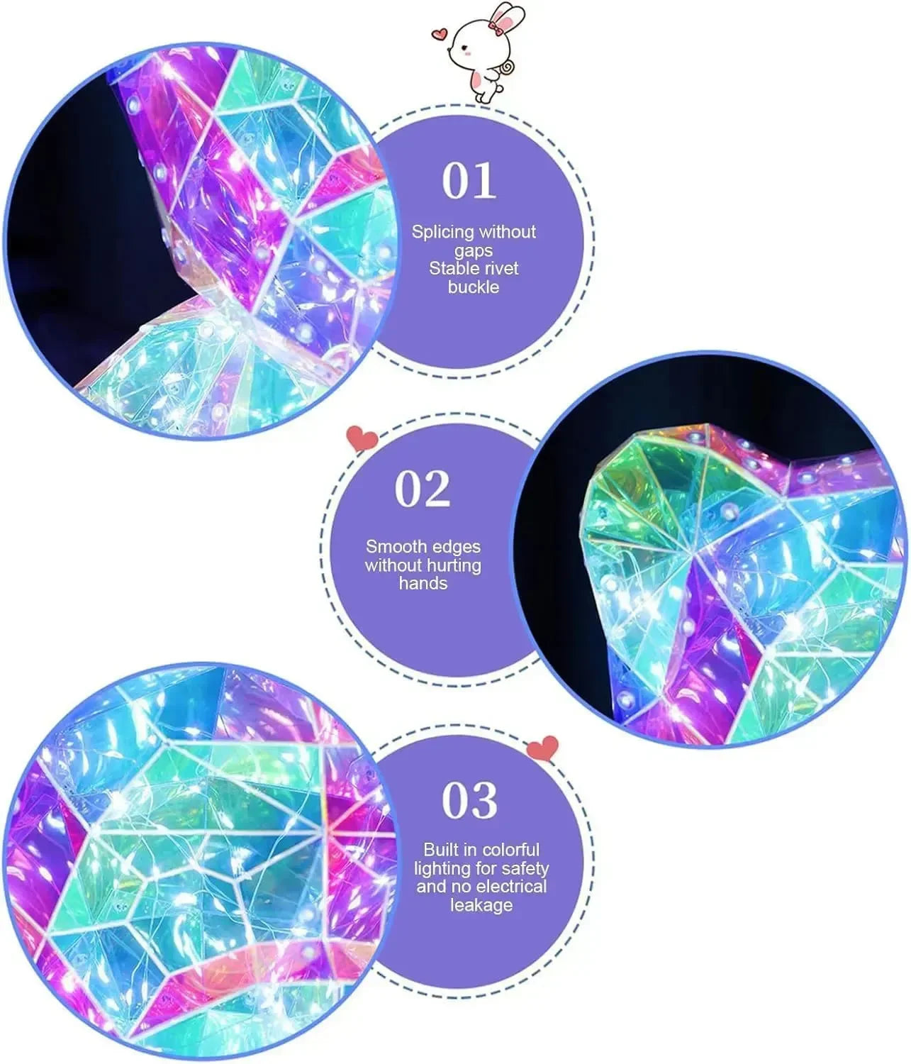 Heartlight Harmony Teddy Bear Lamp - Bear Hugs