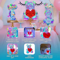 Heartlight Harmony Teddy Bear Lamp - Bear Hugs