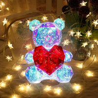 Heartlight Harmony Teddy Bear Lamp - Bear Hugs
