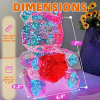 Heartlight Harmony Teddy Bear Lamp - Bear Hugs