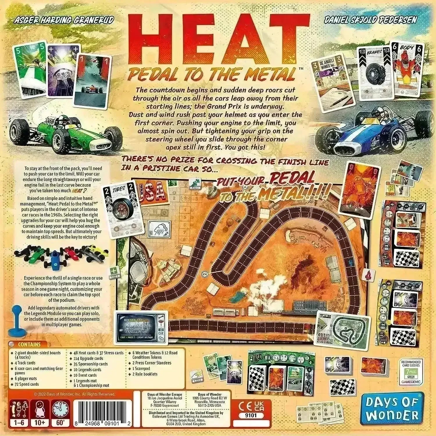 Heat: Pedal to the Metal Board Game - Bear Hugs