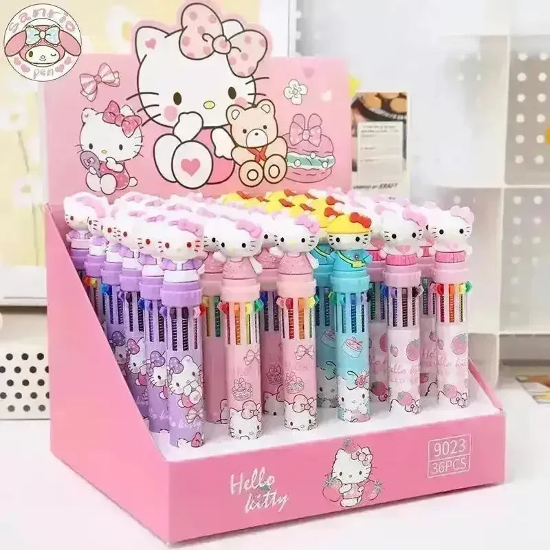 Hello Kitty 10 Color Mystery Box Ball Pen - Bear Hugs
