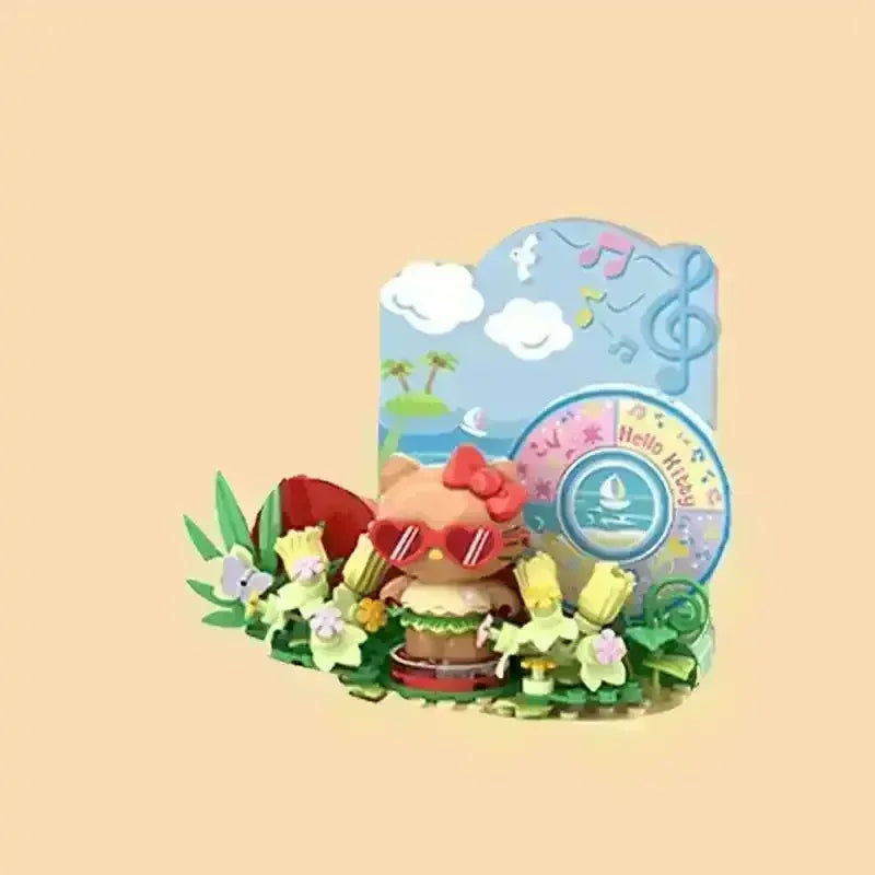 Hello Kitty Beach Vacation Series Figurines - Bear Hugs