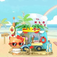 Hello Kitty Beach Vacation Series Figurines - Bear Hugs