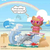 Hello Kitty Beach Vacation Series Figurines - Bear Hugs